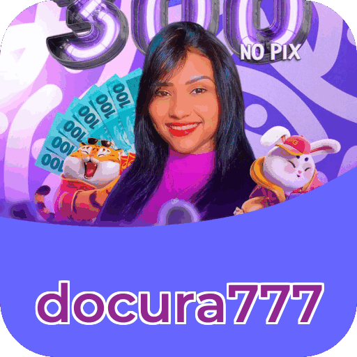 Interface do aplicativo docura777 mostrando jogos disponíveis no iOS e Android